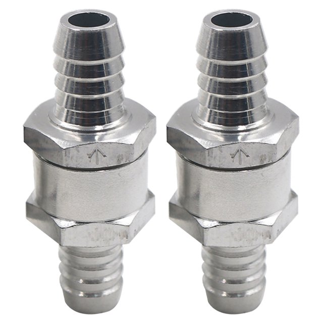 2pcs Fuel Check Valves One Way Inline Valves Non Return Check Valves