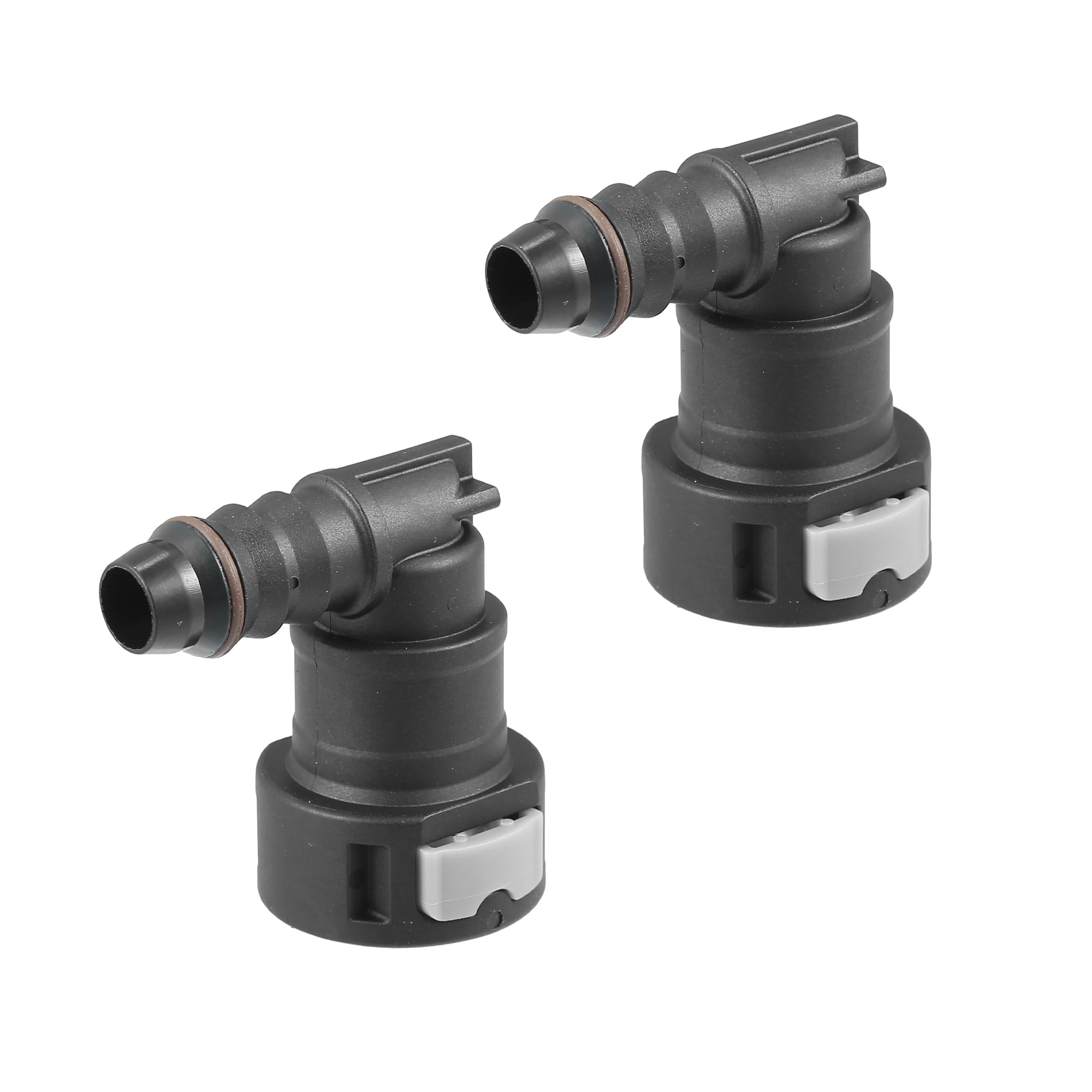 2pcs Fuel Line Quick Connect 90 Degree PushOn Single Barb Adapter