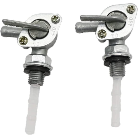 2pcs Fuel Tank Switch Valve Petcock, M10 * 1.25 Generator Fuel Tap Gas Oil Tank Tap for Pit Bike Quad Bike