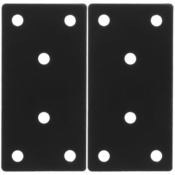 2pcs Furniture Braces Stainless Steel Straight Brackets Mending Plate Flat Braces for Cupboard