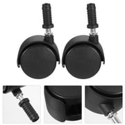 OUNONA 2pcs Replacement Chair Wheels Furniture Casters Office Chair Rollers