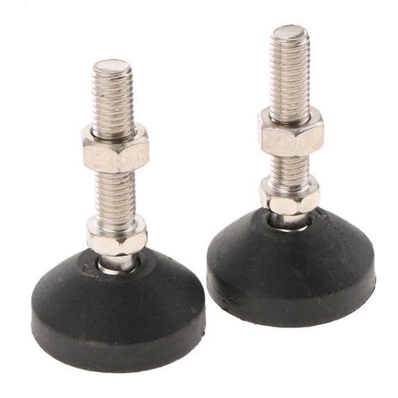 2pcs Furniture Foot Leveller Levelling Feet Height Adjustable M12x50mm-50mm 50-M12x50mm