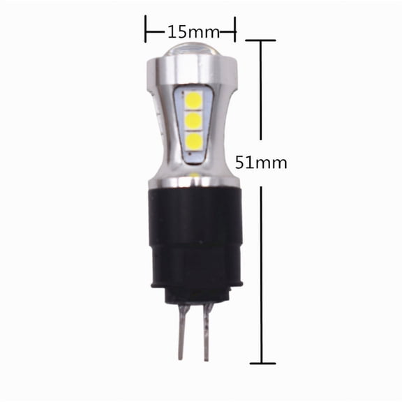 2pcs G4 Hp24w LED 12V White 3030 18SMD led For Citroen c5 and peugeot 3008 drl