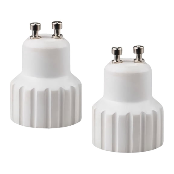 2pcs GU10 to GU10 Socket Adapter Lamp Bulb Holder Space Saving Design for Living Room Ceiling Lights
