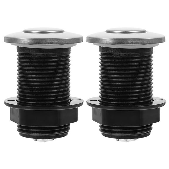 CIMAXIC 2Pcs Durable Stainless Steel Air Button for Garbage Disposal Replacement Use