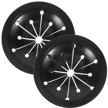 2pcs Garbage Disposal Guard Sink Baffle Cover for Kitchen Sink Drain - Black