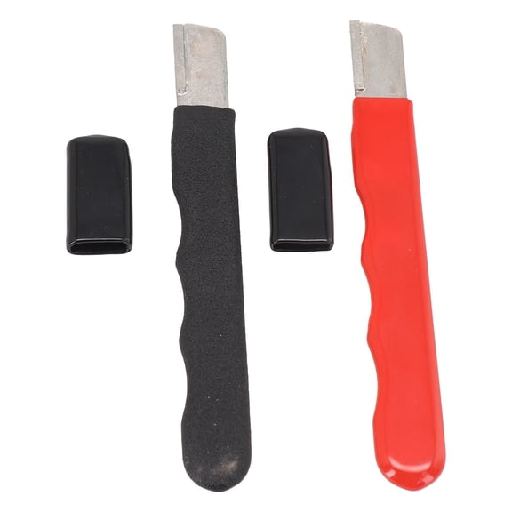 2pcs Garden Shear Sharpener Tool with Lid for Efficient Pruning