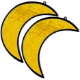 thumbnail image 1 of 2pcs Garden Stained Acrylic Window Suncatcher Hanging Moon Design Suncatcher Hanging Ornament, 1 of 6