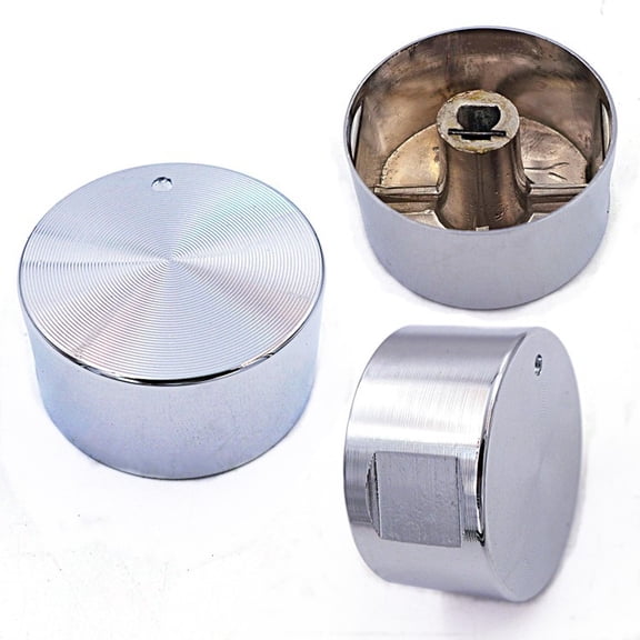 2pcs Gas Stove Knobs, 6mm Shaft Universal Replacement Control Switches, Cooktop Oven Hob Parts, Easy Install Durable Knobs
