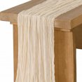 thumbnail image 1 of 2pcs Gauze Table Runner, 90*180cm, Boho Table Runner, Rustic Sheer Table Decoration for Wedding, Festival Party Table Flag, 1 of 5