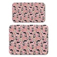 thumbnail image 1 of 2pcs Geometric Dog Coffee Station Mat - Heat Resistant & Absorbent Pad, Abstract Dog Art, 1 of 4