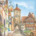 2pcs German Souvenir Rothenberg Fridge Color Tile