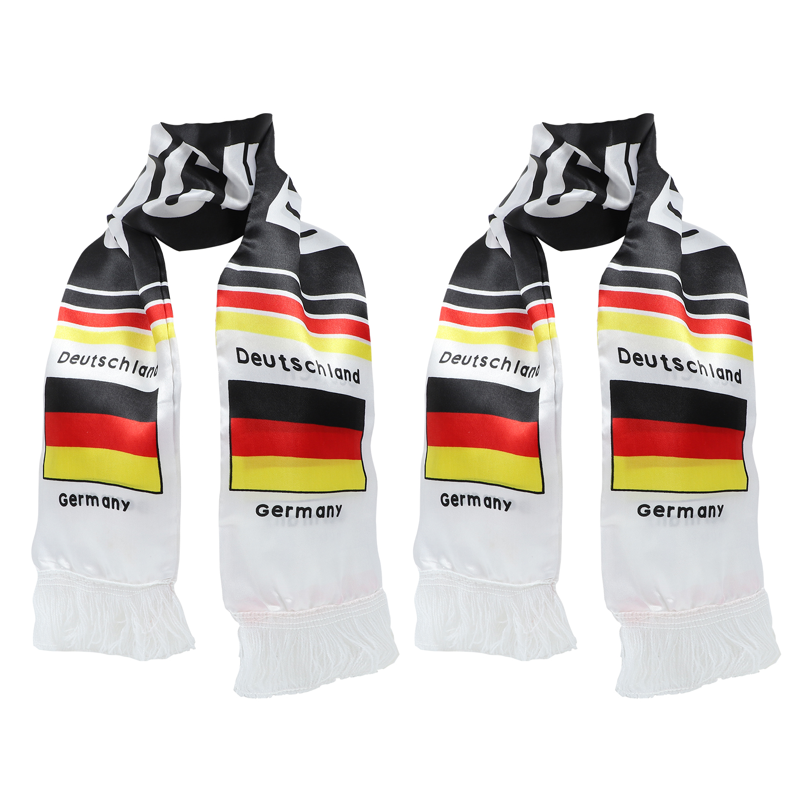 2pcs Germany Soccer Knit Scarf Champions Soccer Celebrate Team Scarf