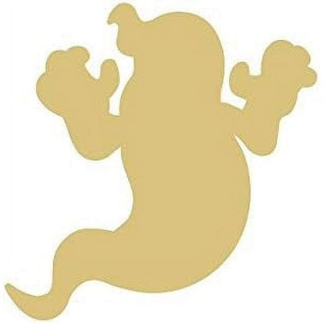 2pcs Ghost Cutout Unfinished Wood Shape Decor Door Hanger Party MDF