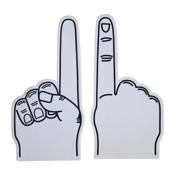 2pcs Giant Large Stadium Foam Fingers Bright Color Oversized Finger For Outdoor Activities
