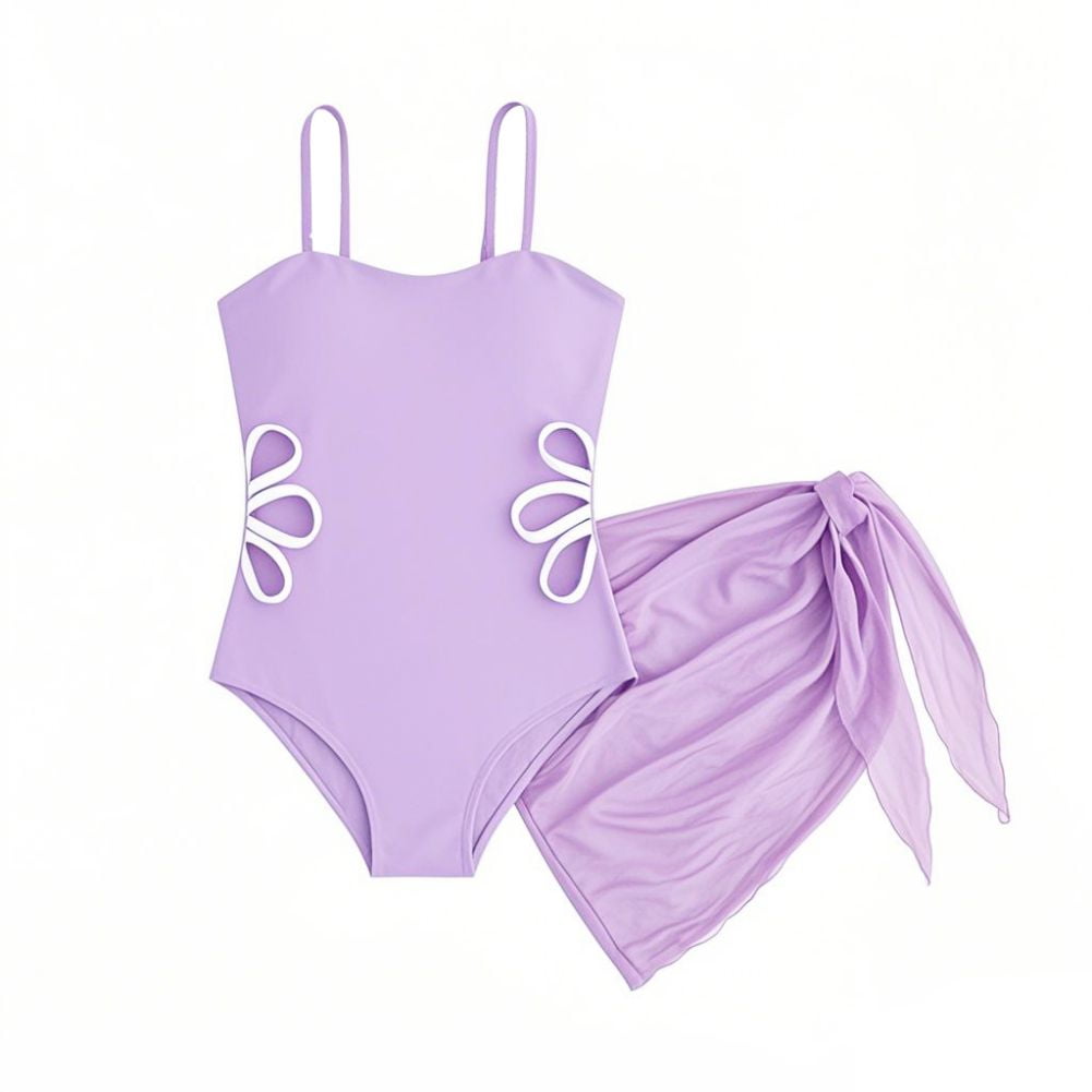 Solid Color Cover Up Swimwear main image 1