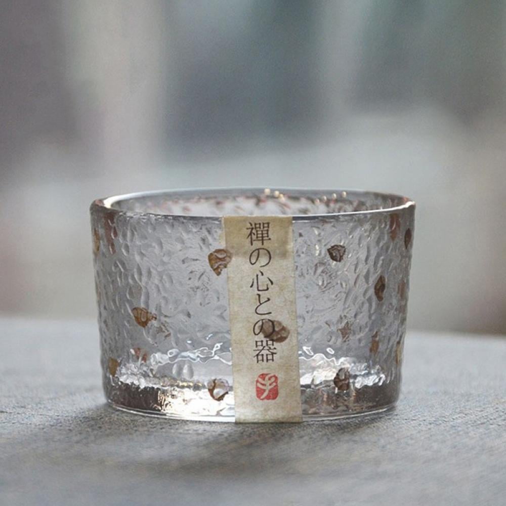 2pcs Glass Sake Cups, Japanese Sake Set Tea Cups Soju Glass Saki Cups