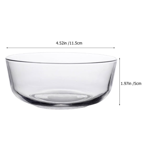 KALLORY 2-Piece Multipurpose Glass Salad Bowl Set for Kitchen Use, Material, Easy to Clean, Ideal for Serving and Mixing