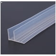 thumbnail image 1 of 2pcs Glass Shower Door Seal Strip, Door Leak Guard, F-Type Silicone Rubber Window Seal, Vertical Glass Door Tray Screen Seal Strip for Home Hotel Bathroom, 1 of 8