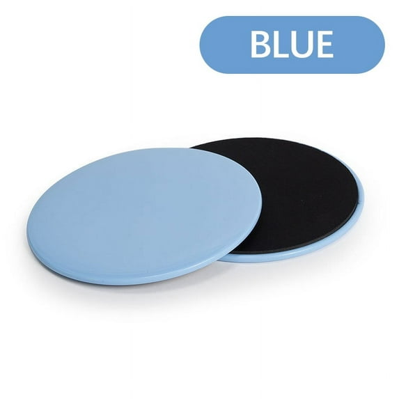 2pcs Gliding Discs Slider Portable Fitness Disc Indoor Yoga Exercise Men Abdominal Core Muscle Training Gym Sports Equipment (Blue)