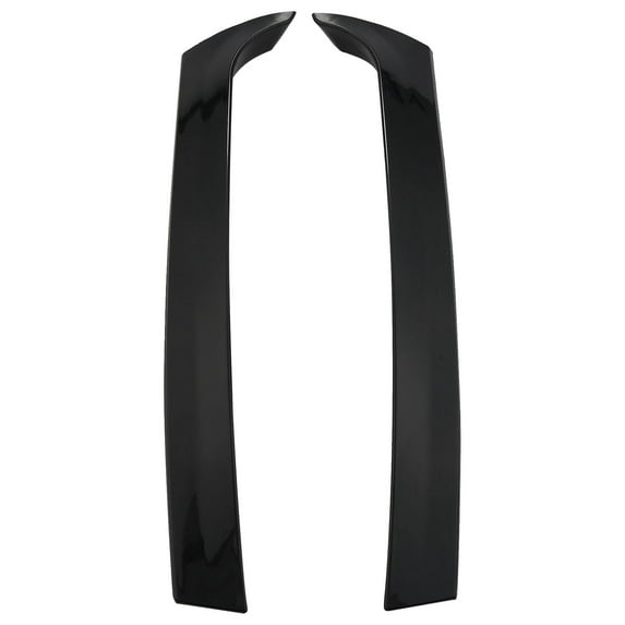 2pcs Gloss Black Rear Side Wing Roof Spoiler Cover Stickers Trim For 2011-2017 Car Accessories