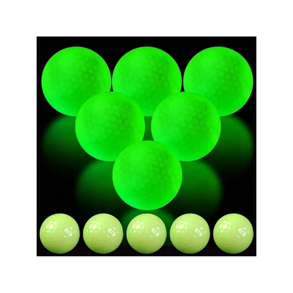 2pcs Glow In The Dark Golf Balls Automatic Luminous Golf Balls For Night Training Designed For Golf Practice Perfect Gift For Golfers Golf Accessories