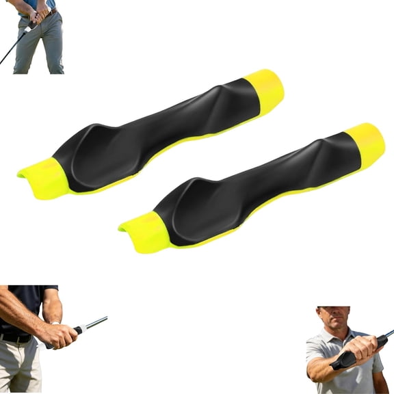 2pcs Golf Grip Trainer, Golf Grip Trainer Left Handed for Outdoors,, Grip Pressure, Tempo & Muscle Memory, Indoor Practice & Warm Up, Golfs Training Swing Aid for All Levels Golfers & Beginners