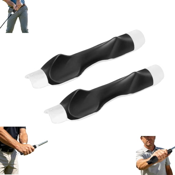 Game Swing Golf Grip Training Aid, 2‑Pcs Right‑Handed Ergonomic Golf Club Practice Trainer for Building Grip Strength & Swing Muscle Memory
