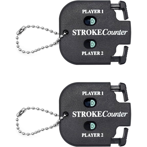 2pcs Golf Score Indicator 2 Player Stroke Counter Clicker Portable Golf Handy Count Shot for Different Kinds of Competitions and Games