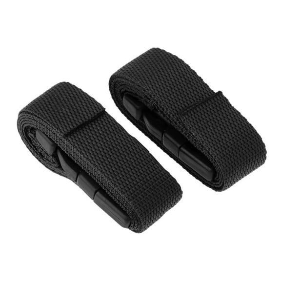 2pcs Golf Trolley Webbing Straps Quick Release Suitcase Belt Black