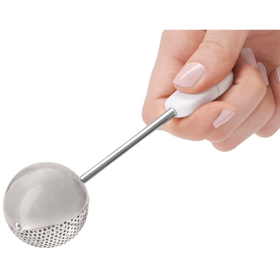 2pcs Good Grips Bakers Dusting Wand for Sugar, Flour and Spices Flour Duster for Baking, One-Handed Operation, 304 Stainless Steel Powdered Sugar Shaker Duster