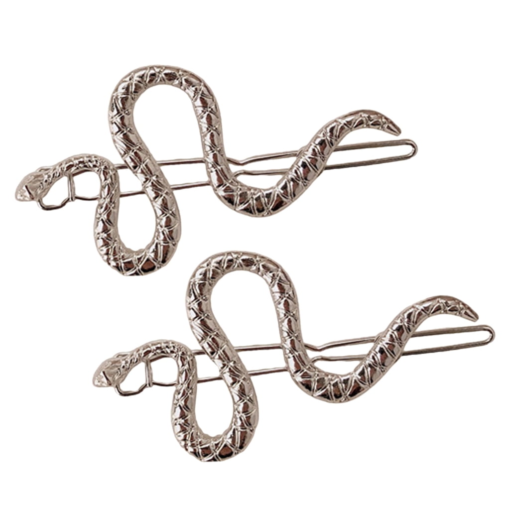Snake Hair Clip Silver