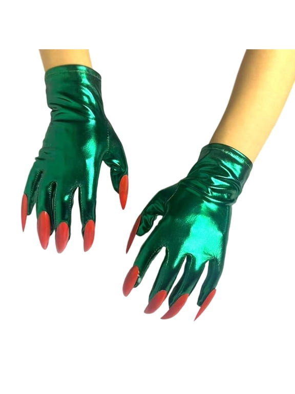 2pcs Gothicism Costume Gloves Make Up Clawed Gloves Versatiles Costume Gloves
