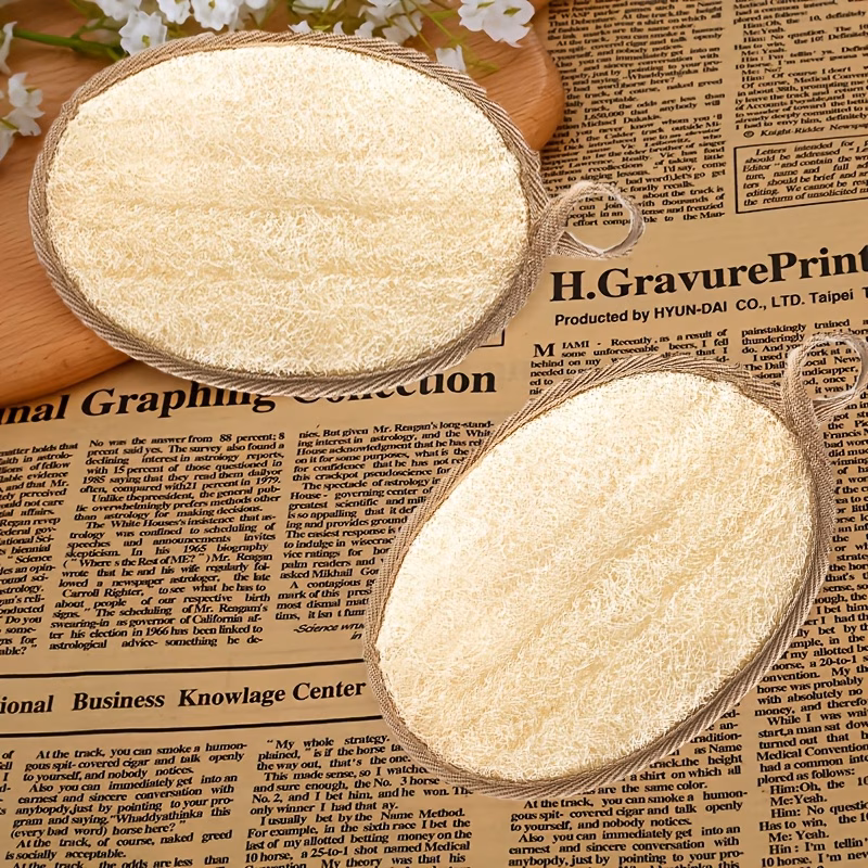 2pcs Gourd Sponge, Exfoliating Body Bath Brush, Handheld Natural Loofah for Bathroom, Kitchen & Spa, Ideal for Home SPA Enthusiasts