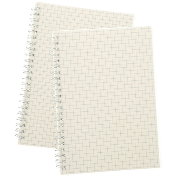 2pcs Graph Paper Spiral Notebooks Math Engineering Grid Journal Note