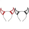 2pcs Grid Horns Halloween Cosplay Costume Accessories Party Headdress
