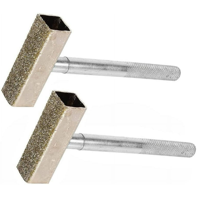 2pcs Grinding Wheel Dresser Diamond Grinding Wheel Stone Bench Grinder Dressing Tool for Deburring Wheels Silver Walmart