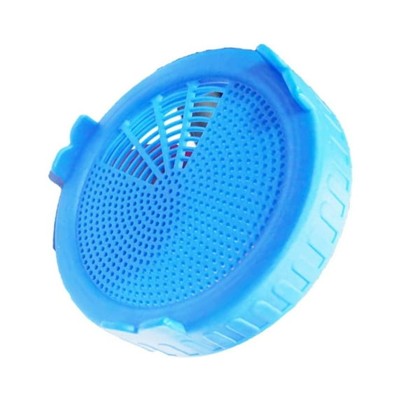 2pcs Grow Bean Sprouts Alfalfa Salad Sprouts Lids Plastic Jar Seed Sprouting Planting Lids blue