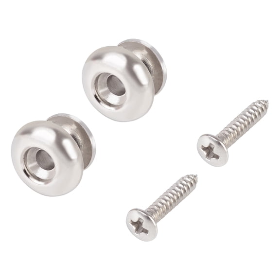 2pack Easyly Install Rusts Resistant Strap Buttons Locking Pegs Bass Lock for Guitar and Ukulele