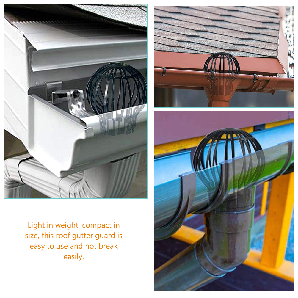 2pcs Gutter Guards Drain Covers Plastic Gutter Downspout Guard Leaf