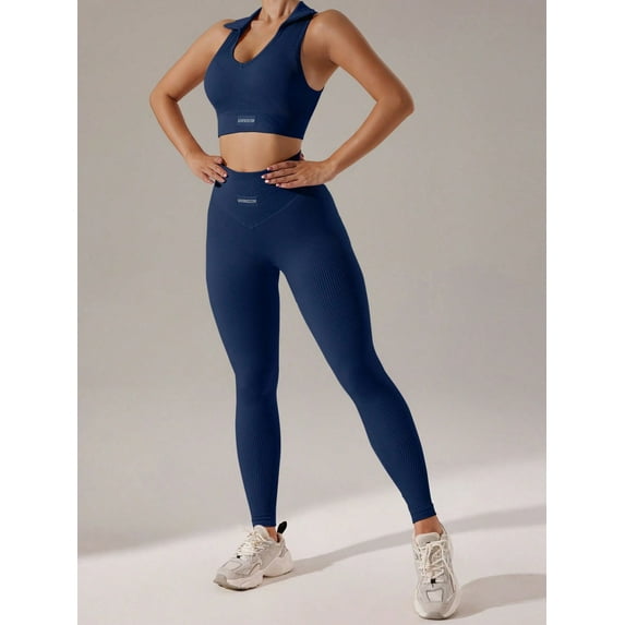 2pcs Gym Seamless Yoga Set Women Beauty Back Sports Bra+ Hip Lifting Leggings Workout Set Breathable Fitness Set Gym Clothing