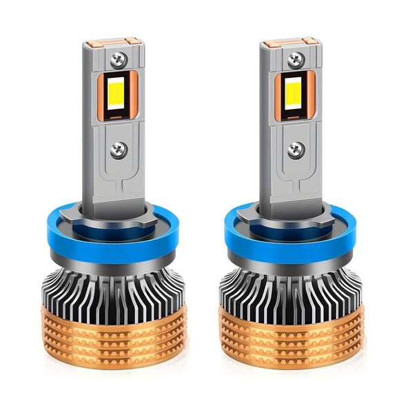 2pcs H1 H4 H7 LED Canbus H8 H11 H9 9005 HB3 9006 HB4 New Style Headlight 150W High Power 6000K White Auto Lamp Four Copper Tube Rapid Coolin, Without Battery