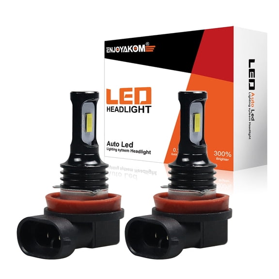 2pcs H11 H8 H9 Low Beam/Fog Light For Honda Pilot 2006-2018 LED Headlight Bulb 6000K Bright White