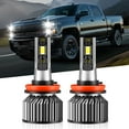 thumbnail image 1 of 2pcs H11 LED Bulbs For Nissan LEAF 2020 H11 LED Headlight Bulbs, H8 H9 H11 LED Low Beam Replace 12000 Lumens 6000K White, 1 of 9