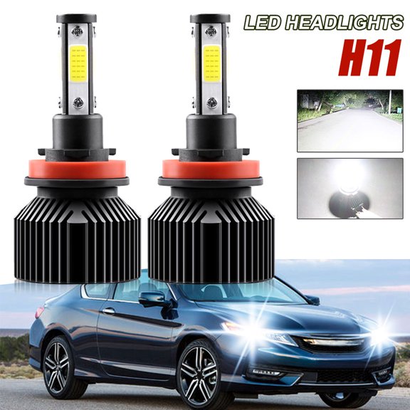 2pcs H11 LED Headlight Bulbs H8 H9 Low Beam For Subaru Outback 2015-2019 6000K Super Bright White