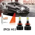 thumbnail image 1 of 2pcs H11 LED Headlight Bulbs H8 H9 Low Beam/High Beam For Nissan Pathfinder 2017-2020 6000K Super Bright White, 1 of 1