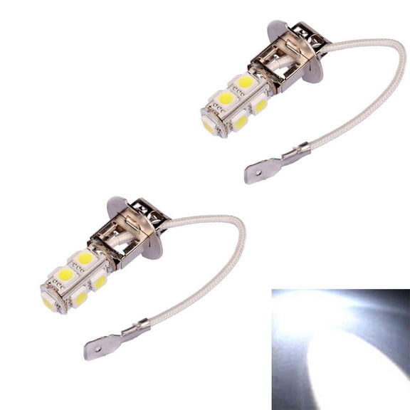 2pcs H3 Car LED Bulbs, Super Bright Auto Fog Light Bulb, Automotive Xenon Lights for Cars Truck RV SUV