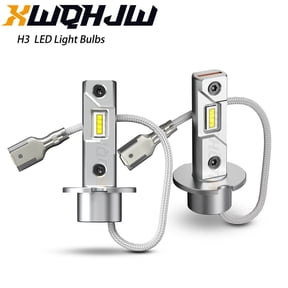 2pcs H3 LED Fog Light Bulb Conversion Kit Super Bright White DRL Lamp 6500K