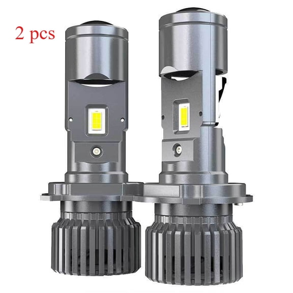 2pcs H4 12V/24V LED Motorcycle Headlight, GT4 Projector Lens Hi/Lo Beam