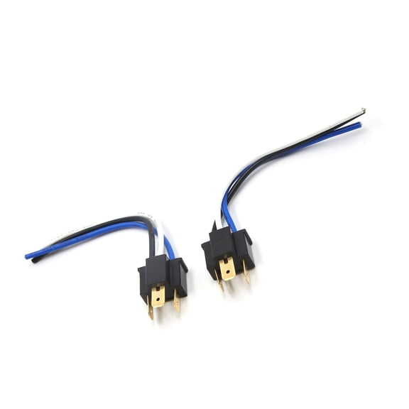 2pcs H4 Bulb Car Headlamp Fog Light Male Wired Harness Socket Connector